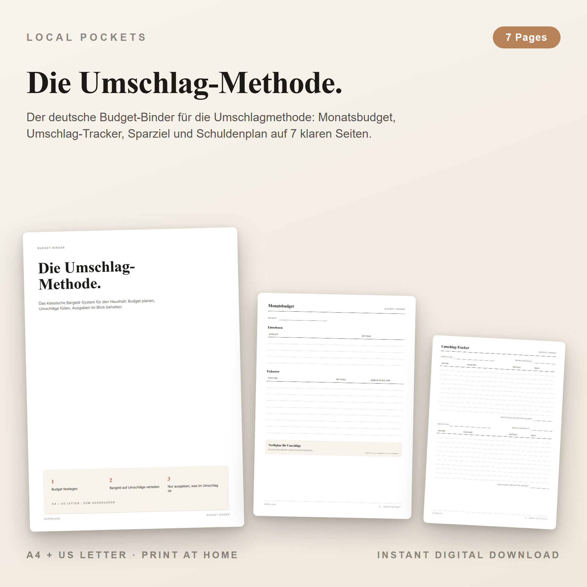 Die Umschlag-Methode.