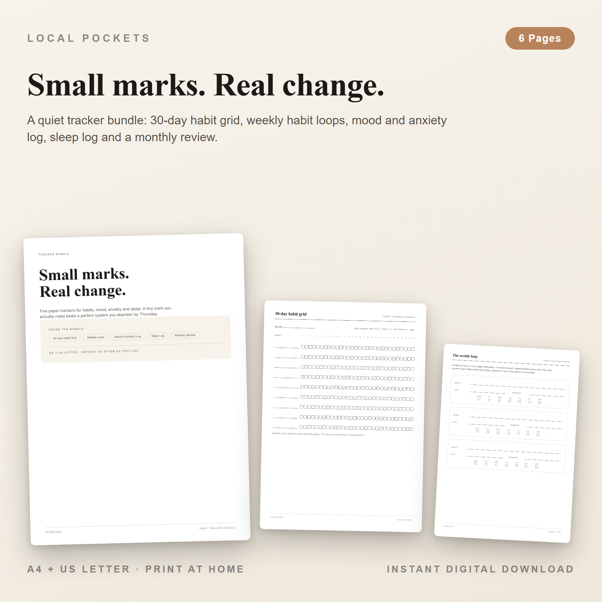 Small marks. Real change.