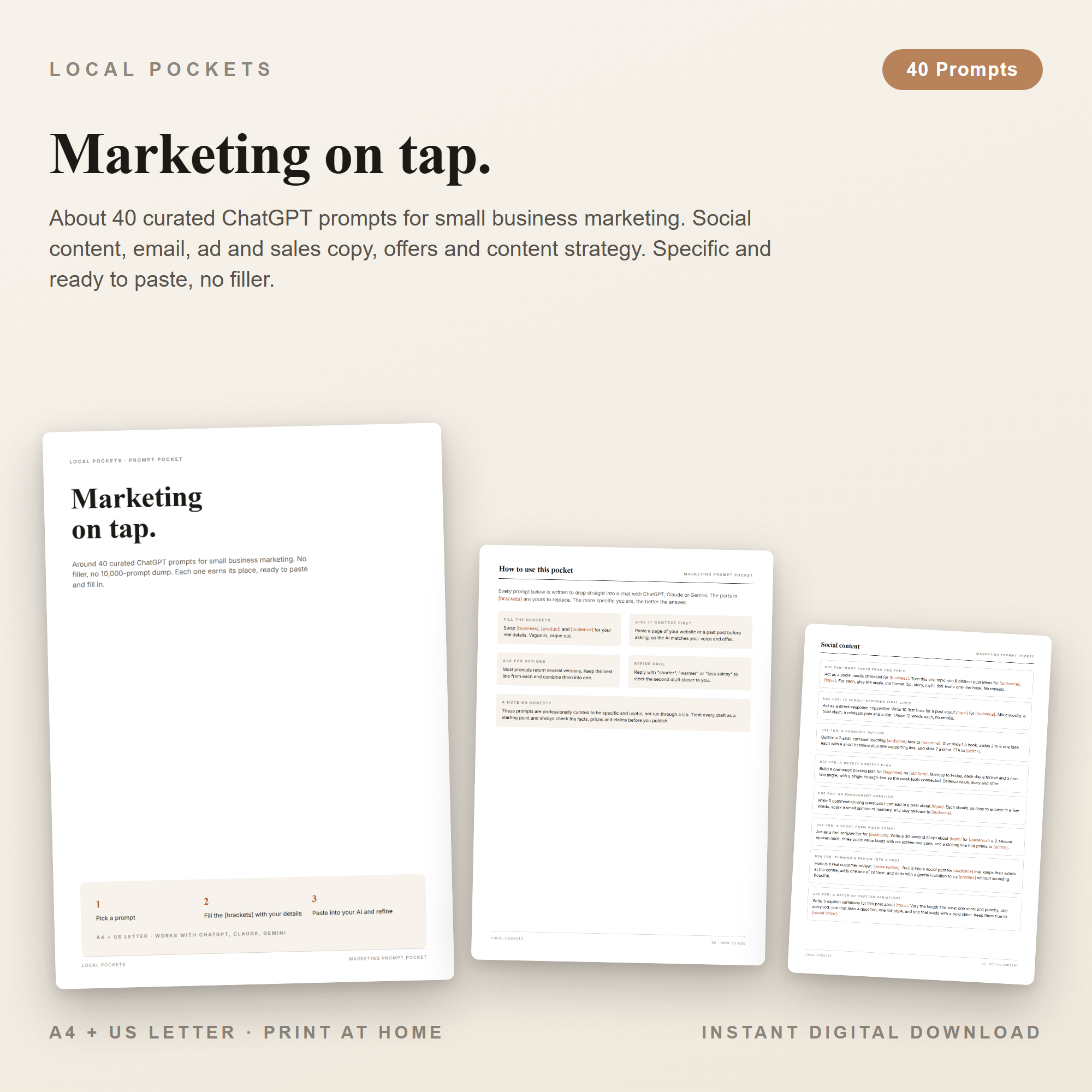 Marketing on tap.